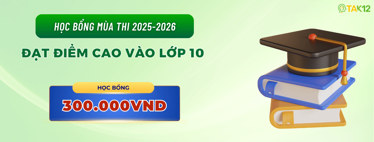 Học bổng mừng điểm cao vào lớp 10